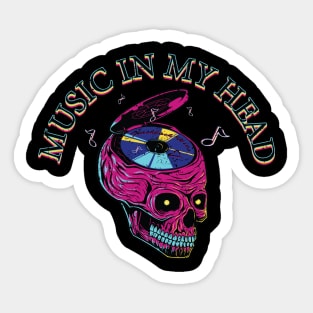 Music In My Head Sticker